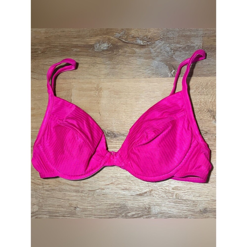 Vintage 90s Catalina Hot Pink Swim Top Barbiecore